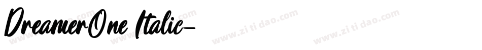 DreamerOne Italic字体转换